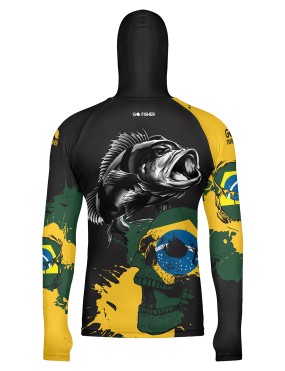 Camiseta de Pesca Masculina com Capuz Tucuna BR - GOCPZ 03