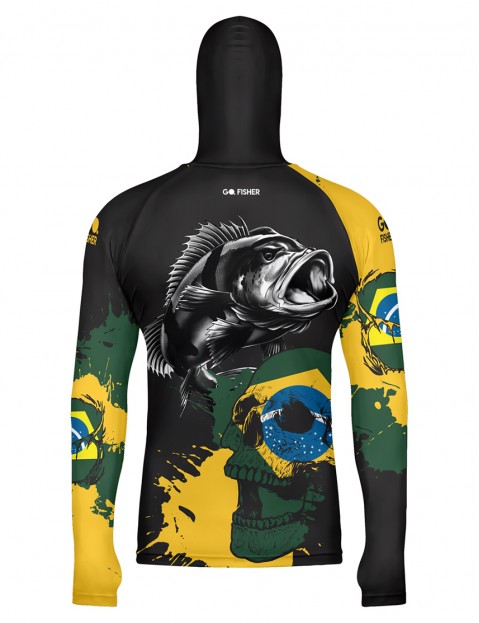 Camiseta de Pesca Masculina com Capuz Tucuna BR - GOCPZ 03