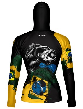Camiseta de Pesca Feminina com Capuz Tucuna BR - GOCPZF 03