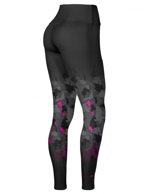 Calça Legging Feminina Action UV50 Camuflado Pink - GOC08