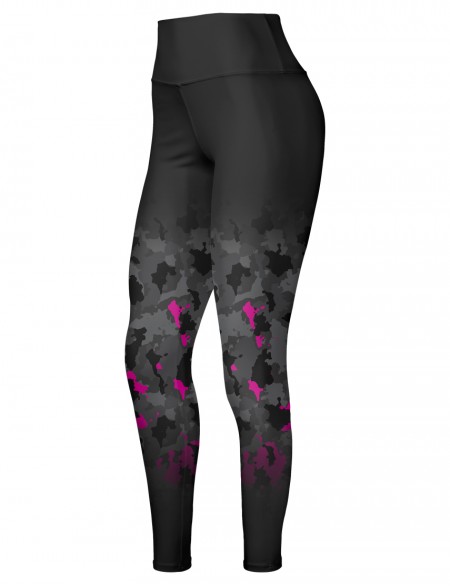 Calça Legging Feminina Action UV50 Camuflado Pink - GOC08