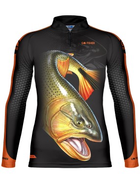 Camiseta de Pesca Go Fisher Action UV Dourado - GF 04