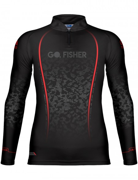 Camiseta de Pesca Go Fisher Action UV Camuflado - GF 08 - EXG