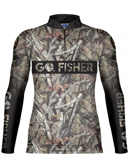Camiseta de Pesca Go Fisher Action UV Foliage - GF 09 - M
