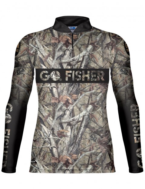 Camiseta de Pesca Go Fisher Action UV Foliage - GF 09