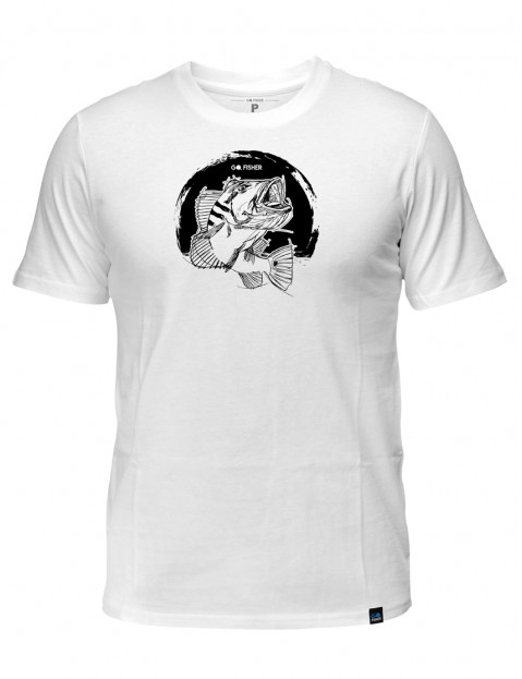 Camiseta Go Fisher casual 100% algodão - Tucuna - Branca