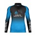 Camiseta De Pesca Masculina Go Fisher UV50+ Amigos das Mulheres na Pesca - Azul
