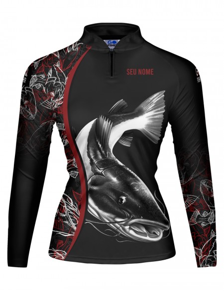 Camiseta de Pesca Feminina Go Fisher Pirarara - GOG 02 - Personalizada