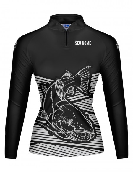 Camiseta de Pesca Feminina Go Fisher Pirarara - GOG 05 - Personalizada