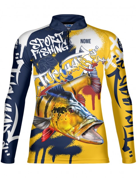 Camiseta De Pesca Go Fisher UV50+ Tucunaré Limited Edition - Personalizada