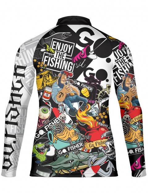 Camiseta De Pesca Go Fisher UV50+ Street Limited Edition - Personalizada